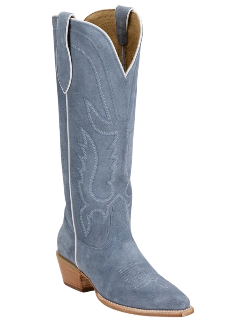 Tony Lama- Blue Suede Cowboy Boots NWT - Picture 7 of 7